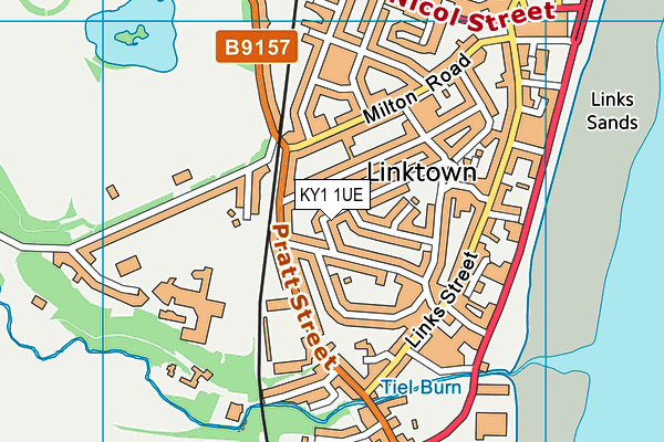 KY1 1UE map - OS VectorMap District (Ordnance Survey)