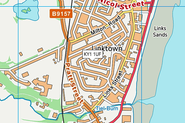 KY1 1UF map - OS VectorMap District (Ordnance Survey)