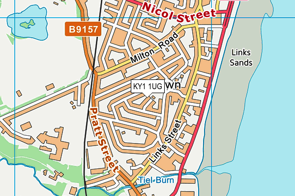 KY1 1UG map - OS VectorMap District (Ordnance Survey)