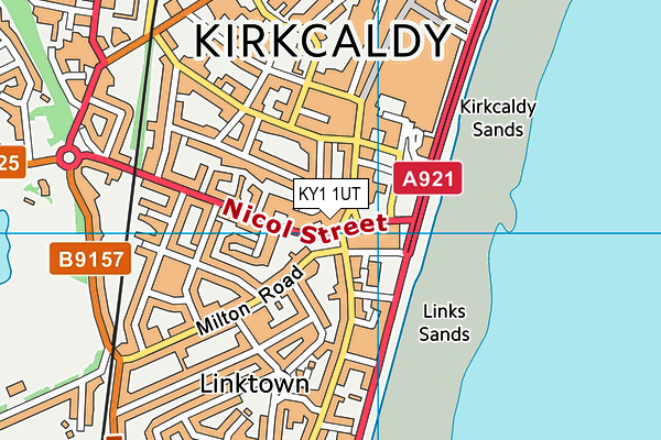 KY1 1UT map - OS VectorMap District (Ordnance Survey)