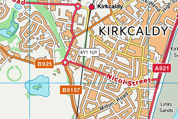 KY1 1UY map - OS VectorMap District (Ordnance Survey)