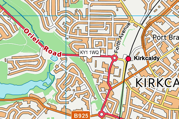 KY1 1WQ map - OS VectorMap District (Ordnance Survey)