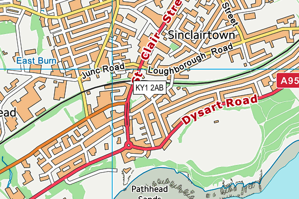 KY1 2AB map - OS VectorMap District (Ordnance Survey)