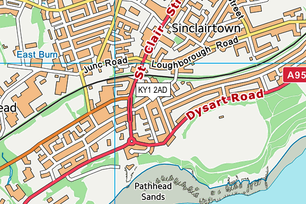 KY1 2AD map - OS VectorMap District (Ordnance Survey)