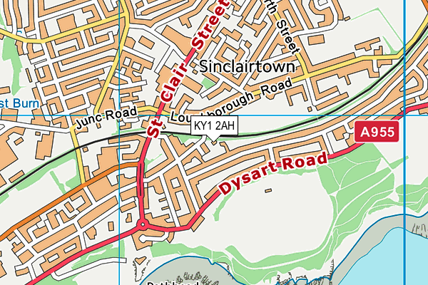 KY1 2AH map - OS VectorMap District (Ordnance Survey)