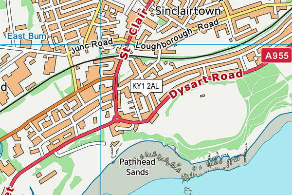 KY1 2AL map - OS VectorMap District (Ordnance Survey)