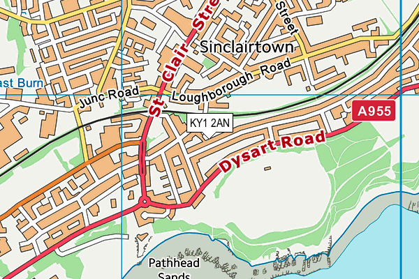 KY1 2AN map - OS VectorMap District (Ordnance Survey)