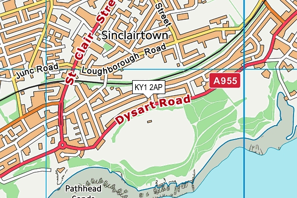 KY1 2AP map - OS VectorMap District (Ordnance Survey)