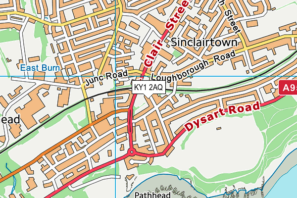 KY1 2AQ map - OS VectorMap District (Ordnance Survey)