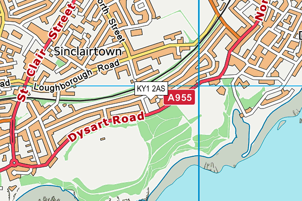 KY1 2AS map - OS VectorMap District (Ordnance Survey)