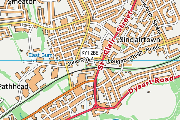 KY1 2BE map - OS VectorMap District (Ordnance Survey)