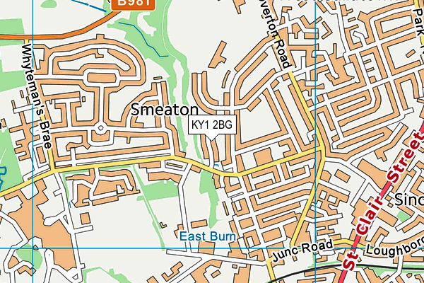 KY1 2BG map - OS VectorMap District (Ordnance Survey)