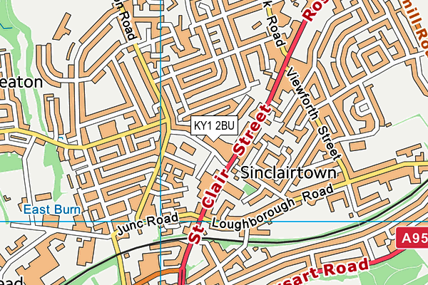 KY1 2BU map - OS VectorMap District (Ordnance Survey)