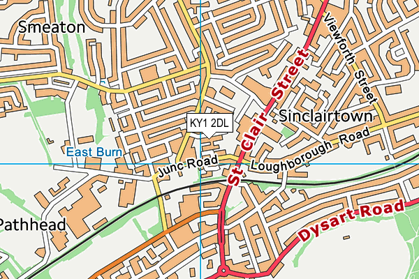 KY1 2DL map - OS VectorMap District (Ordnance Survey)