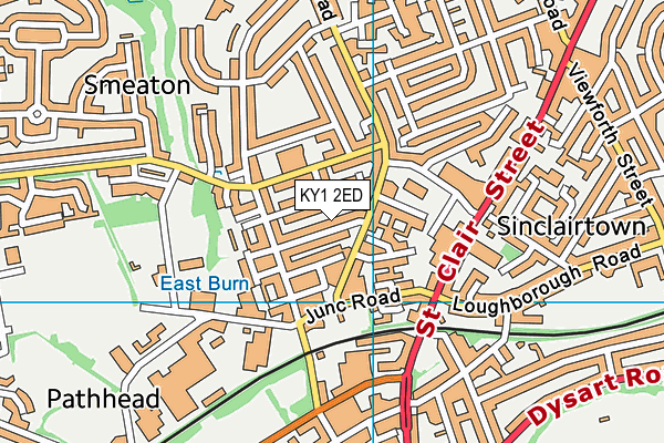 KY1 2ED map - OS VectorMap District (Ordnance Survey)