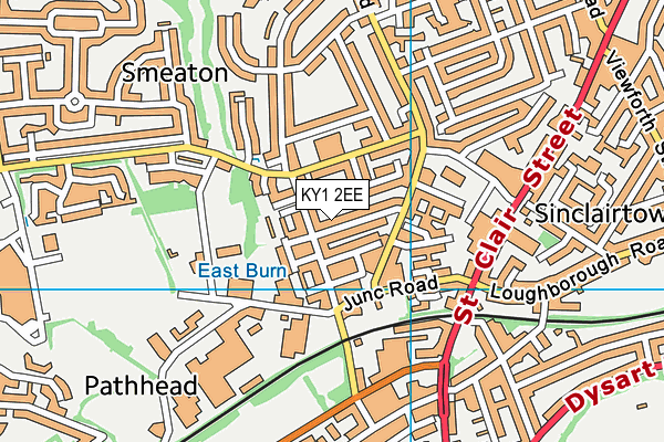 KY1 2EE map - OS VectorMap District (Ordnance Survey)