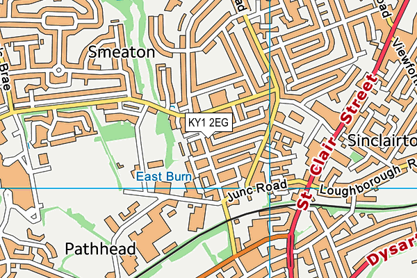 KY1 2EG map - OS VectorMap District (Ordnance Survey)