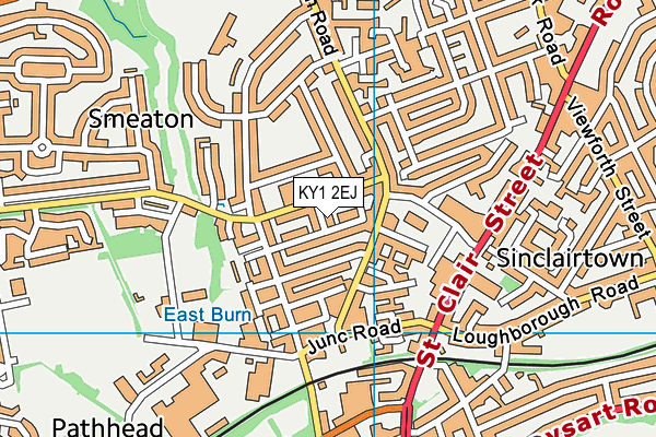 KY1 2EJ map - OS VectorMap District (Ordnance Survey)