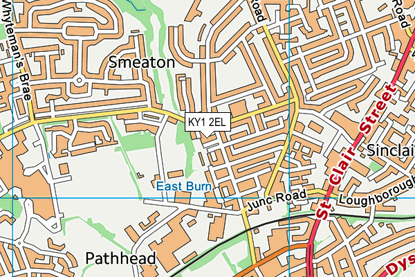 KY1 2EL map - OS VectorMap District (Ordnance Survey)