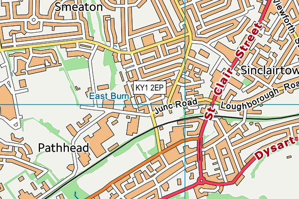 KY1 2EP map - OS VectorMap District (Ordnance Survey)