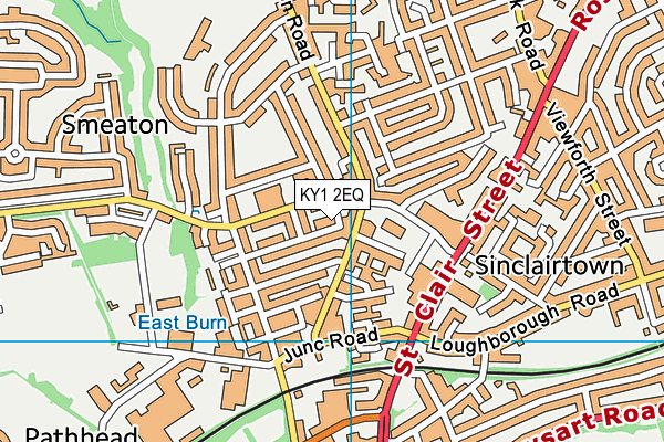 KY1 2EQ map - OS VectorMap District (Ordnance Survey)