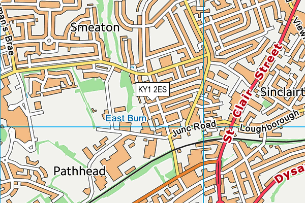 KY1 2ES map - OS VectorMap District (Ordnance Survey)