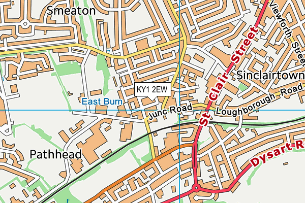 KY1 2EW map - OS VectorMap District (Ordnance Survey)