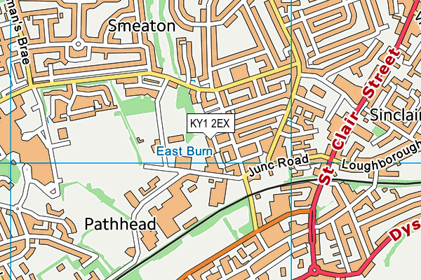 KY1 2EX map - OS VectorMap District (Ordnance Survey)