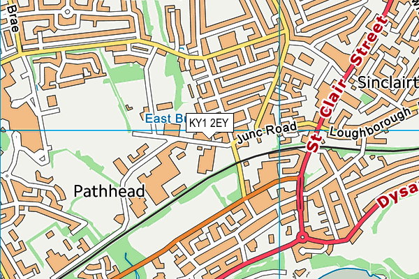 KY1 2EY map - OS VectorMap District (Ordnance Survey)