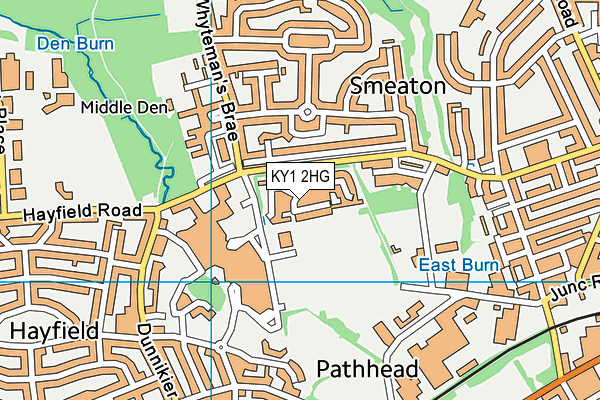 KY1 2HG map - OS VectorMap District (Ordnance Survey)