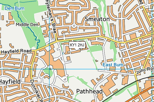 KY1 2HJ map - OS VectorMap District (Ordnance Survey)