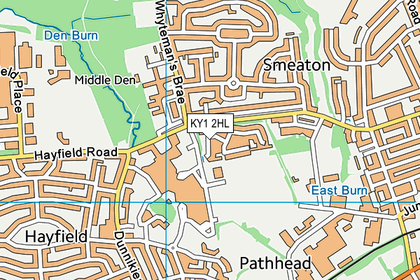 KY1 2HL map - OS VectorMap District (Ordnance Survey)