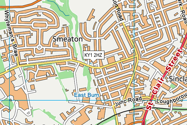 KY1 2HZ map - OS VectorMap District (Ordnance Survey)