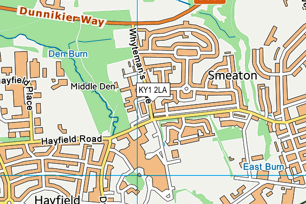 KY1 2LA map - OS VectorMap District (Ordnance Survey)