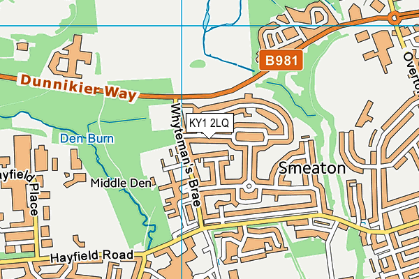 KY1 2LQ map - OS VectorMap District (Ordnance Survey)