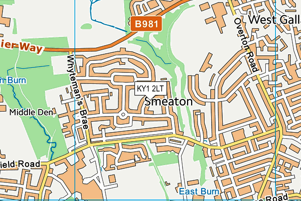 KY1 2LT map - OS VectorMap District (Ordnance Survey)