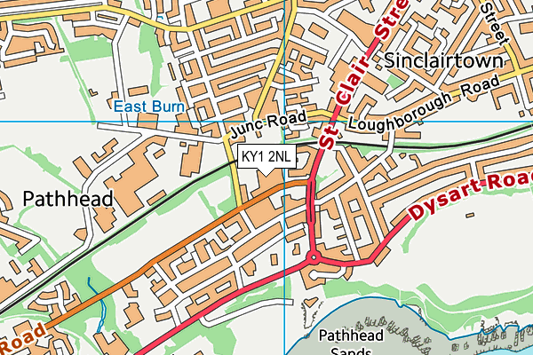 KY1 2NL map - OS VectorMap District (Ordnance Survey)