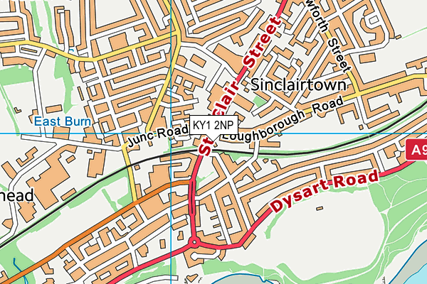 KY1 2NP map - OS VectorMap District (Ordnance Survey)