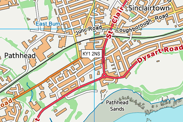 KY1 2NS map - OS VectorMap District (Ordnance Survey)