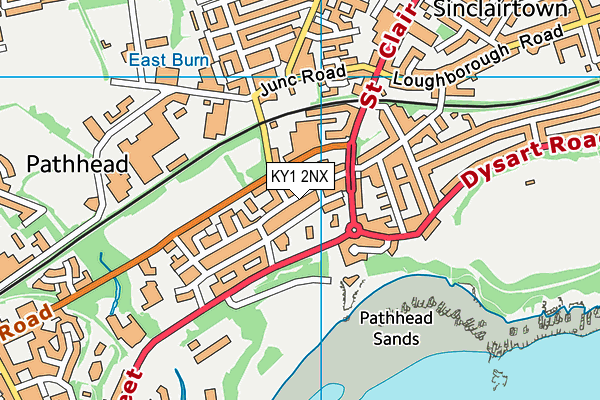 KY1 2NX map - OS VectorMap District (Ordnance Survey)