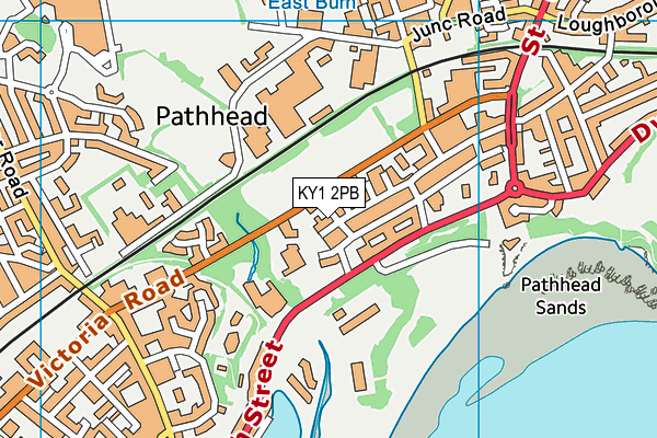 KY1 2PB map - OS VectorMap District (Ordnance Survey)