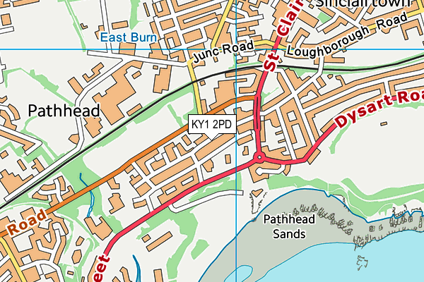 KY1 2PD map - OS VectorMap District (Ordnance Survey)