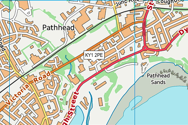 KY1 2PE map - OS VectorMap District (Ordnance Survey)