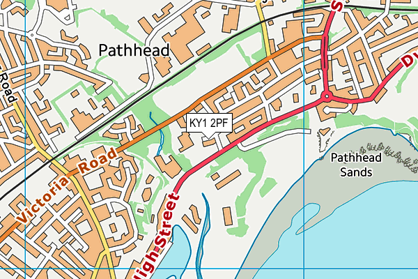 KY1 2PF map - OS VectorMap District (Ordnance Survey)