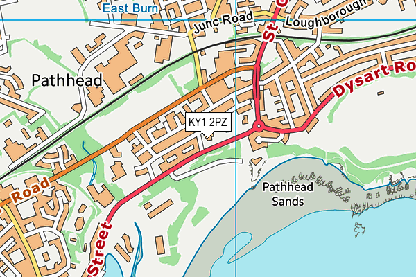 KY1 2PZ map - OS VectorMap District (Ordnance Survey)