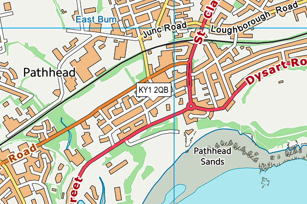 KY1 2QB map - OS VectorMap District (Ordnance Survey)