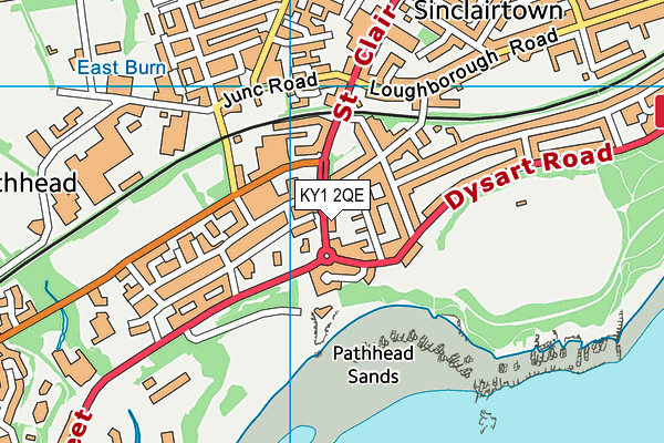 KY1 2QE map - OS VectorMap District (Ordnance Survey)