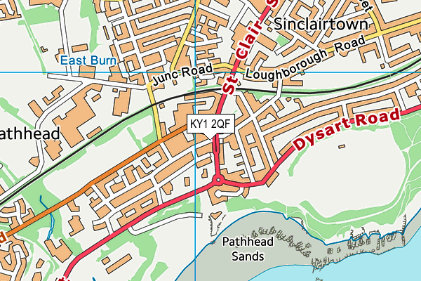 KY1 2QF map - OS VectorMap District (Ordnance Survey)