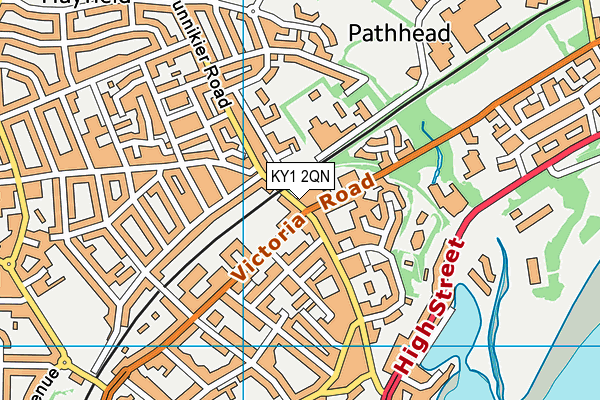 KY1 2QN map - OS VectorMap District (Ordnance Survey)