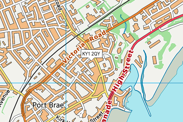 KY1 2QY map - OS VectorMap District (Ordnance Survey)